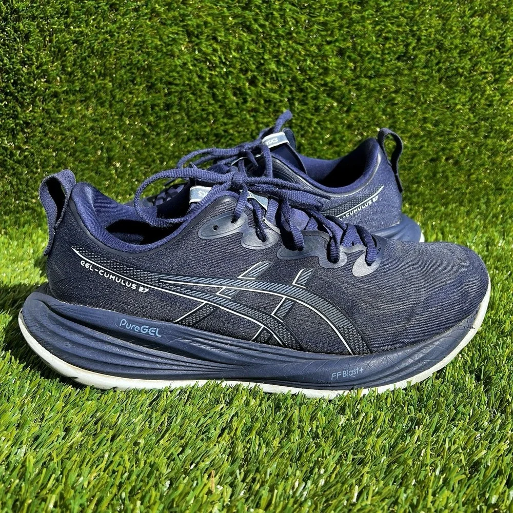 Asics Shoes Men Size 11.5 Gel-Cumulus 27 Med 'INDIGO BLUE/COOL GREY' Running
